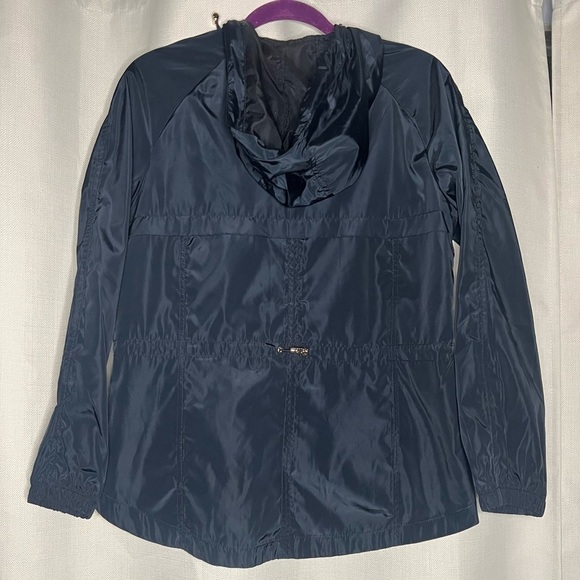 Cavalini Navy Blue Rain Coat Medium Petite - Picture 2 of 7